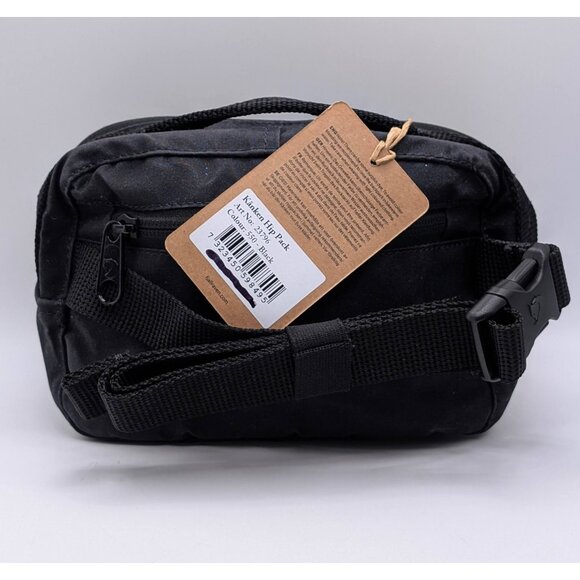 Fjallraven Kånken Unisex Small Hip Pack NWT NEW Black Hiking Fanny Bag Zip Up - Picture 3 of 5